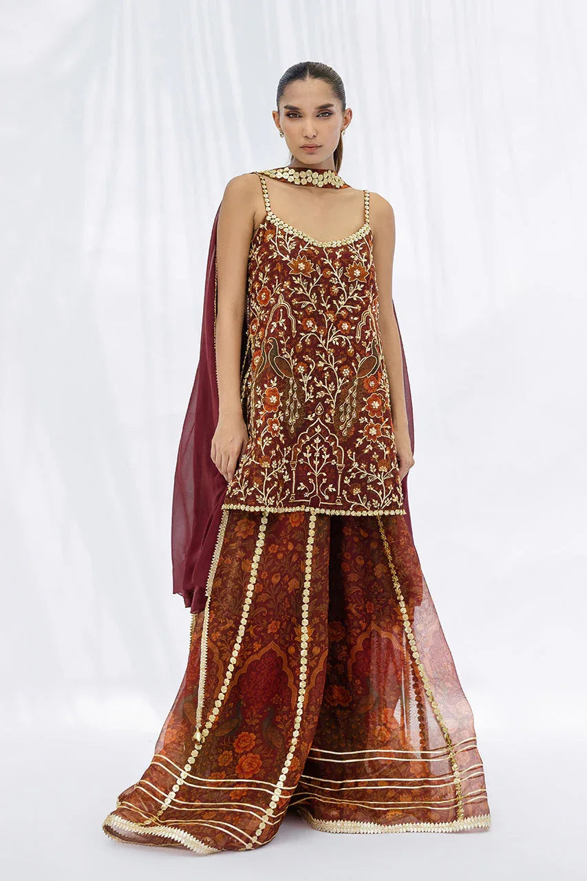 Sania Maskatiya | Fall Festive Glimmer | Tanira - Aqsa Fabrics