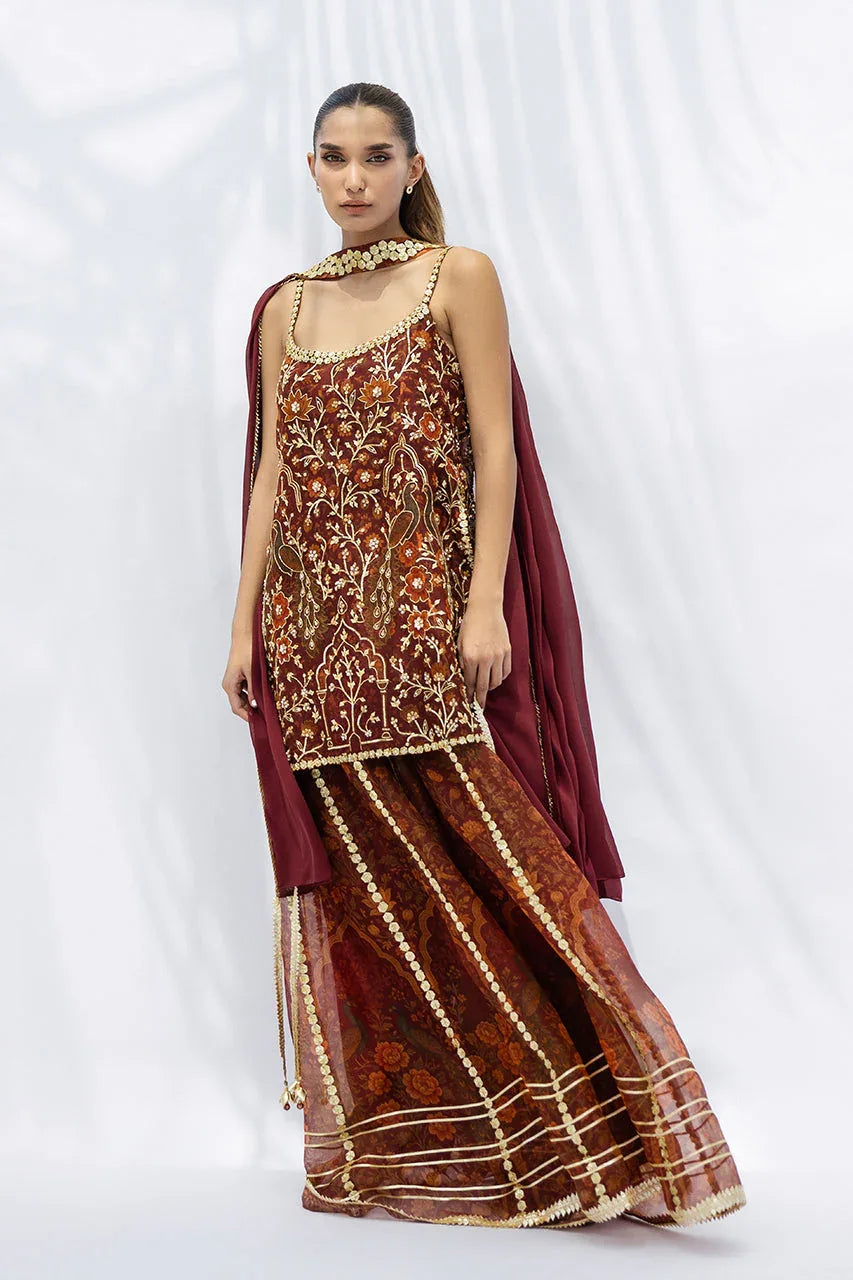 Sania Maskatiya | Fall Festive Glimmer | Tanira - Aqsa Fabrics
