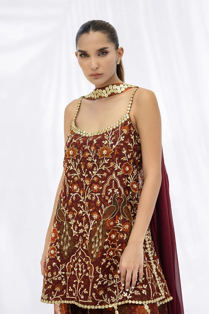 Sania Maskatiya | Fall Festive Glimmer | Tanira - Aqsa Fabrics