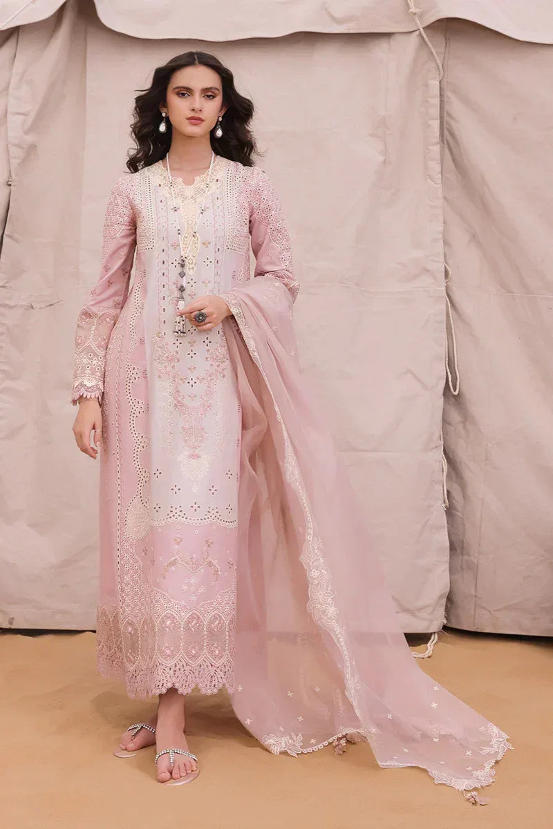 Qalamkar | Chikankari Eid Edit 24 | KM-03 AOIFE - Aqsa Fabrics