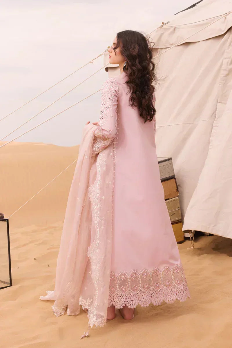 Qalamkar | Chikankari Eid Edit 24 | KM-03 AOIFE - Aqsa Fabrics