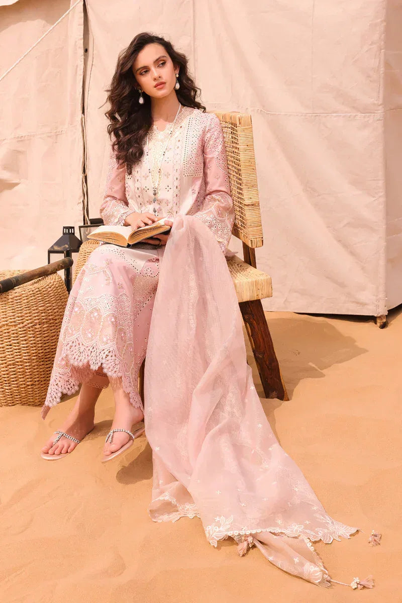 Qalamkar | Chikankari Eid Edit 24 | KM-03 AOIFE - Aqsa Fabrics