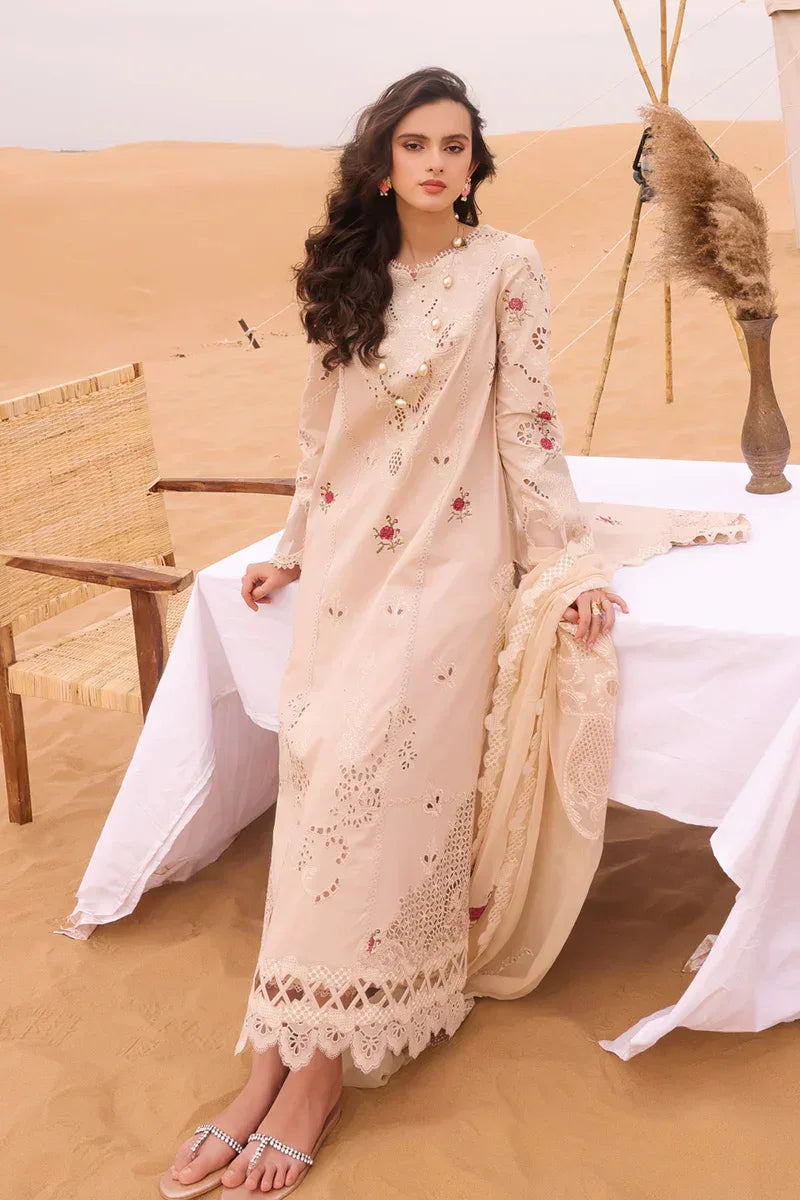 Qalamkar | Chikankari Eid Edit 24 | KM-07 CAOIMHE - Aqsa Fabrics