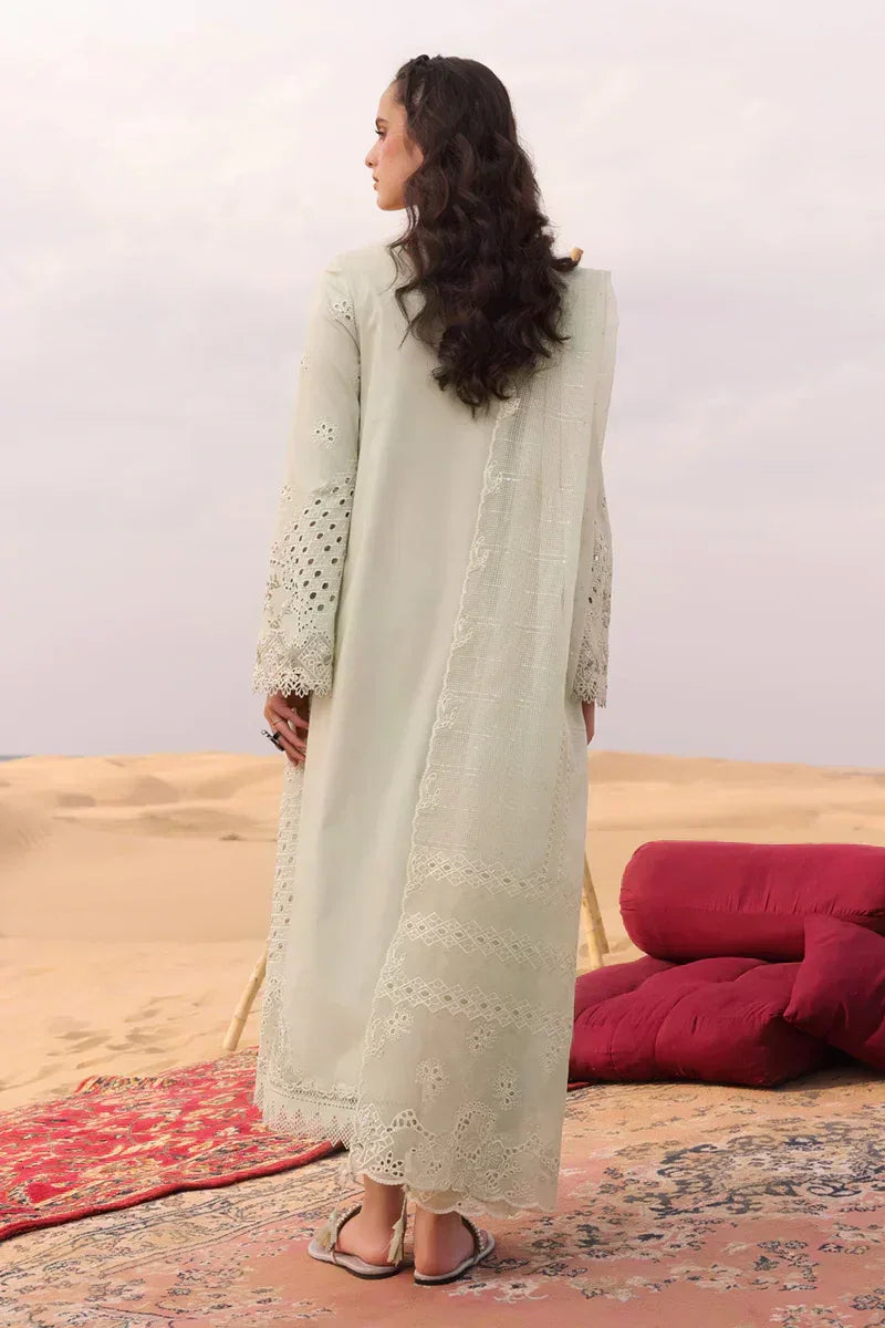 Qalamkar | Chikankari Eid Edit 24 | KM-04 SORCHA - Aqsa Fabrics