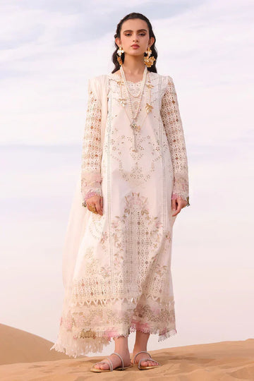 Qalamkar | Chikankari Eid Edit 24 | KM-02 SAOIRSE - Aqsa Fabrics