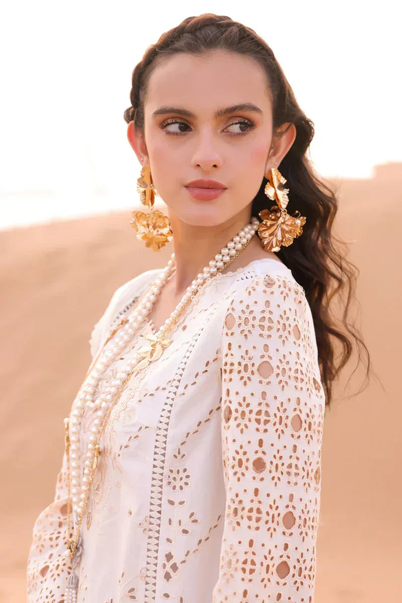 Qalamkar | Chikankari Eid Edit 24 | KM-02 SAOIRSE - Aqsa Fabrics
