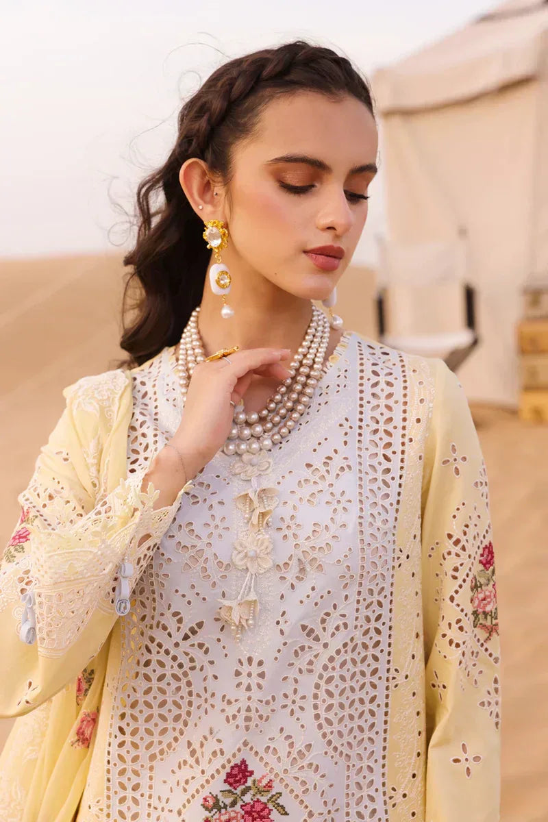Qalamkar | Chikankari Eid Edit 24 | KM-01 NIAMH - Aqsa Fabrics