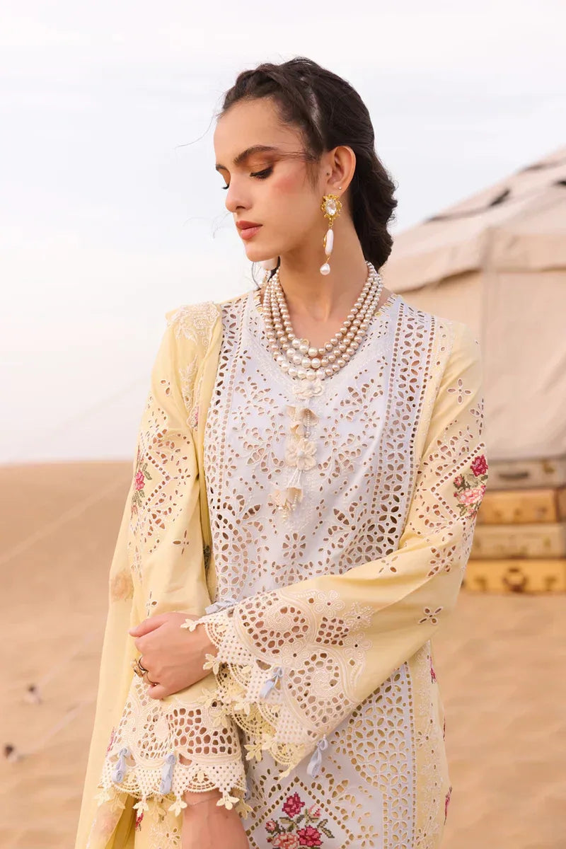 Qalamkar | Chikankari Eid Edit 24 | KM-01 NIAMH - Aqsa Fabrics