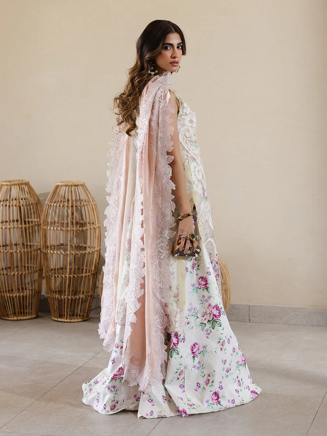 Faiza Faisal | Marine Luxury Lawn 25 | ELISHA - Aqsa Fabrics