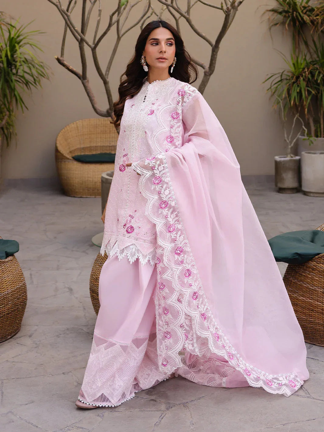 Faiza Faisal | Marine Luxury Lawn 25 | RENA - Aqsa Fabrics