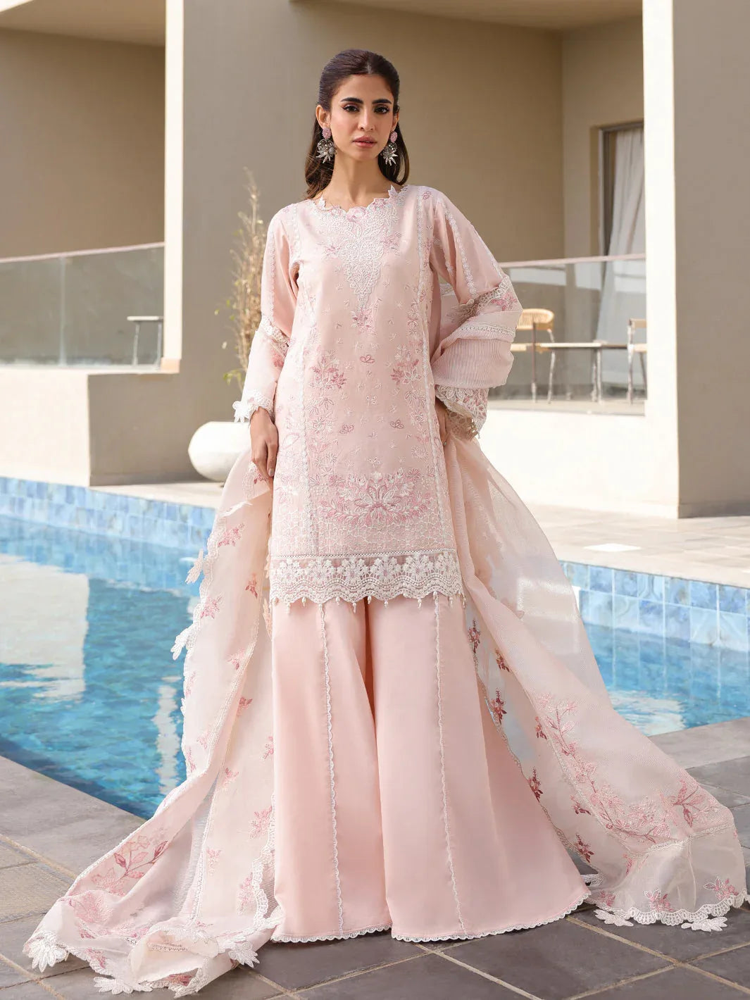 Faiza Faisal | Marine Luxury Lawn 25 | MARIA - Aqsa Fabrics