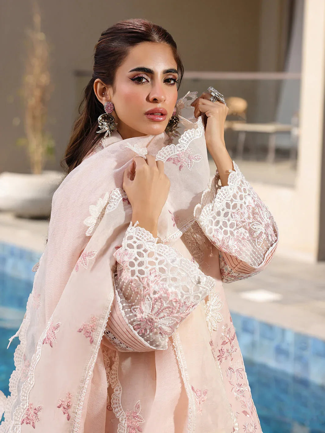 Faiza Faisal | Marine Luxury Lawn 25 | MARIA - Aqsa Fabrics