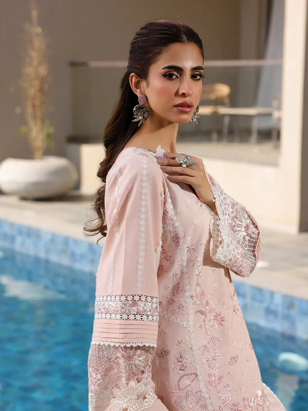Faiza Faisal | Marine Luxury Lawn 25 | MARIA - Aqsa Fabrics