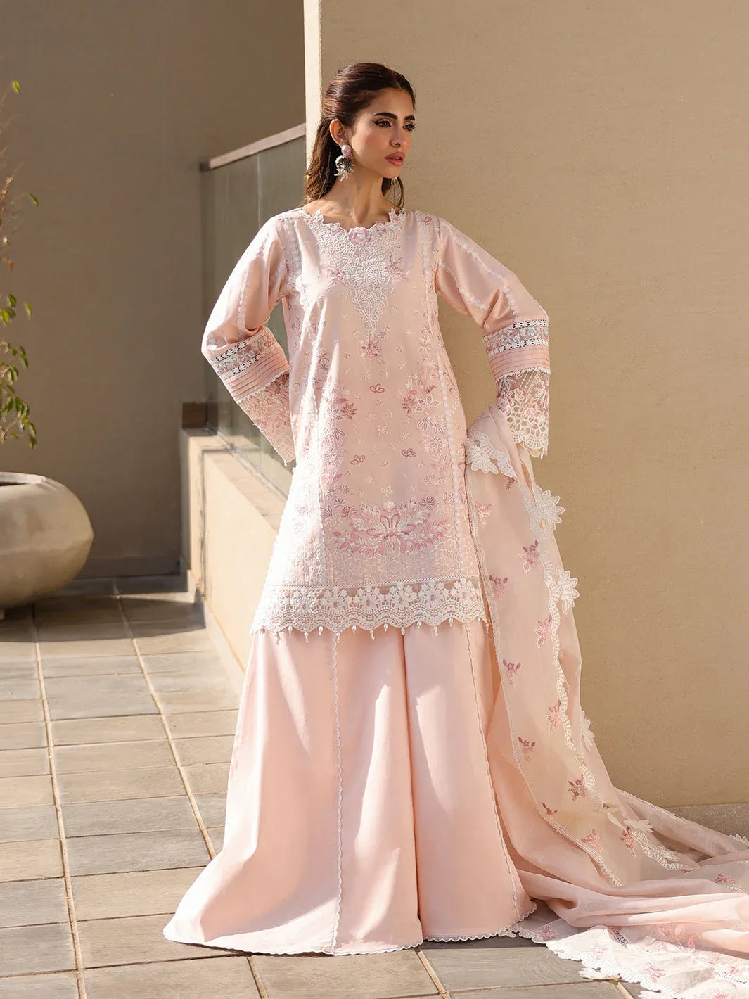 Faiza Faisal | Marine Luxury Lawn 25 | MARIA - Aqsa Fabrics