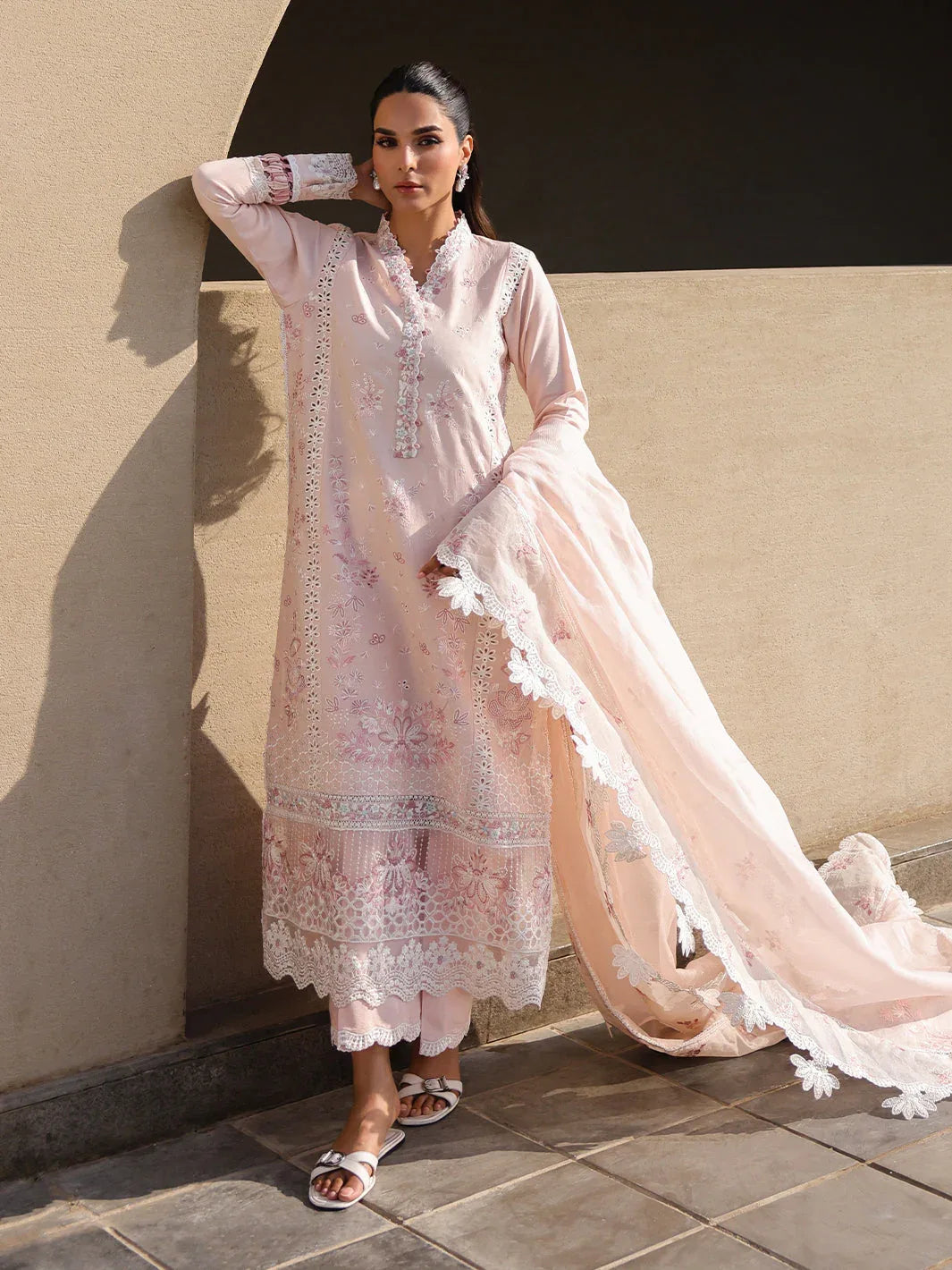Faiza Faisal | Marine Luxury Lawn 25 | MARIA - Aqsa Fabrics