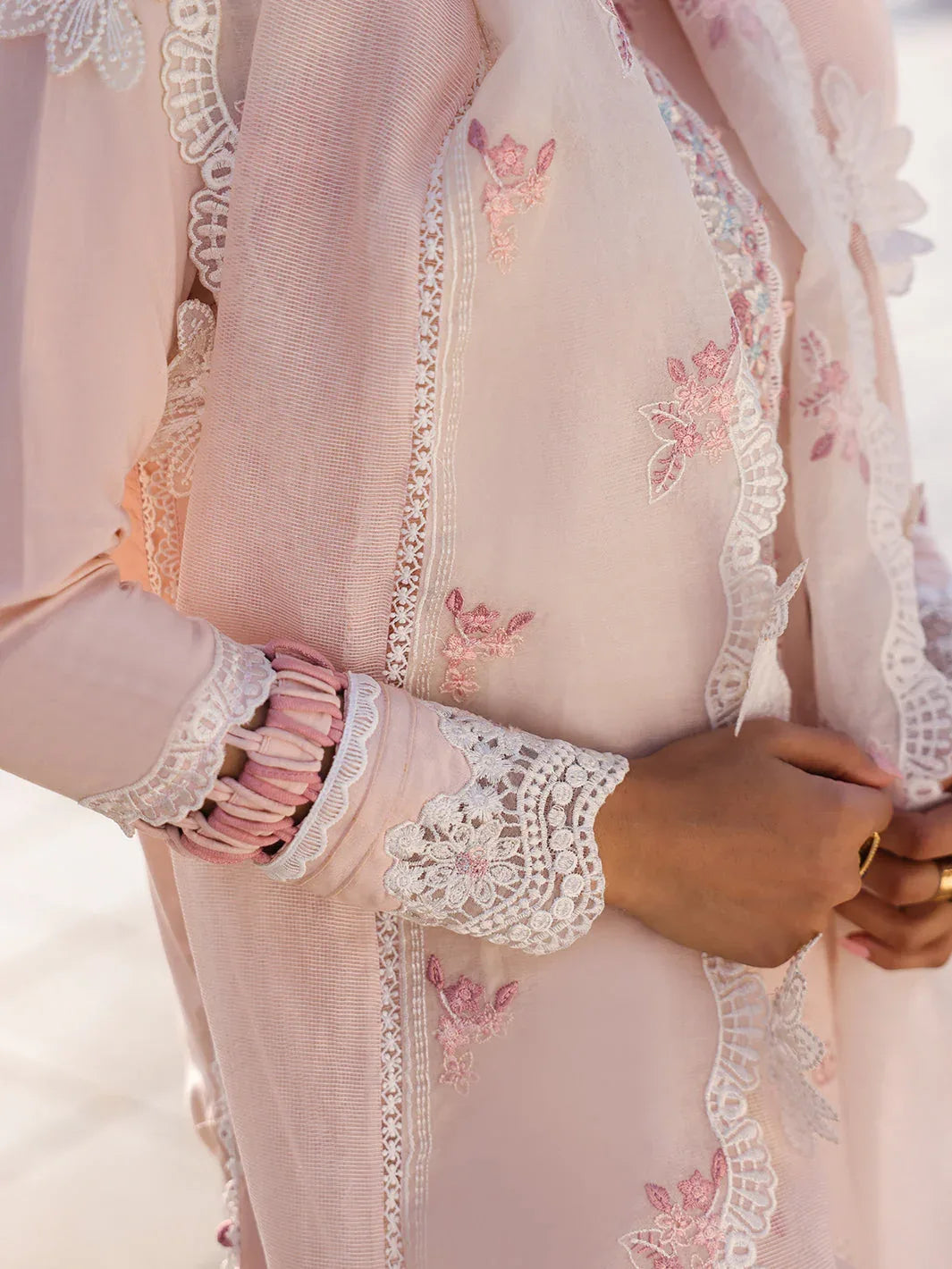 Faiza Faisal | Marine Luxury Lawn 25 | MARIA - Aqsa Fabrics