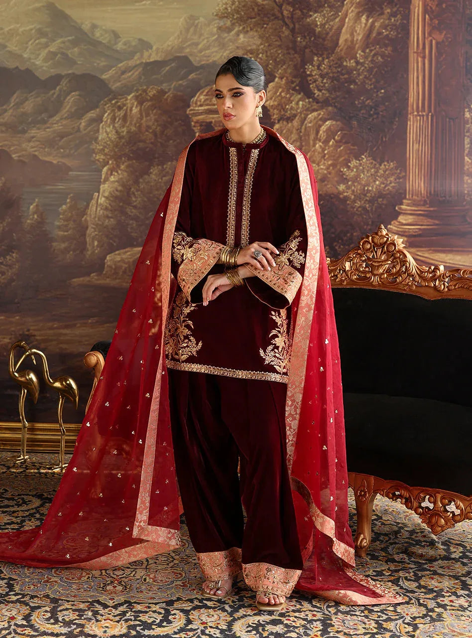 Zainab Chottani | Velura Velvet Edit 25 | Cleo Farshi - Aqsa Fabrics