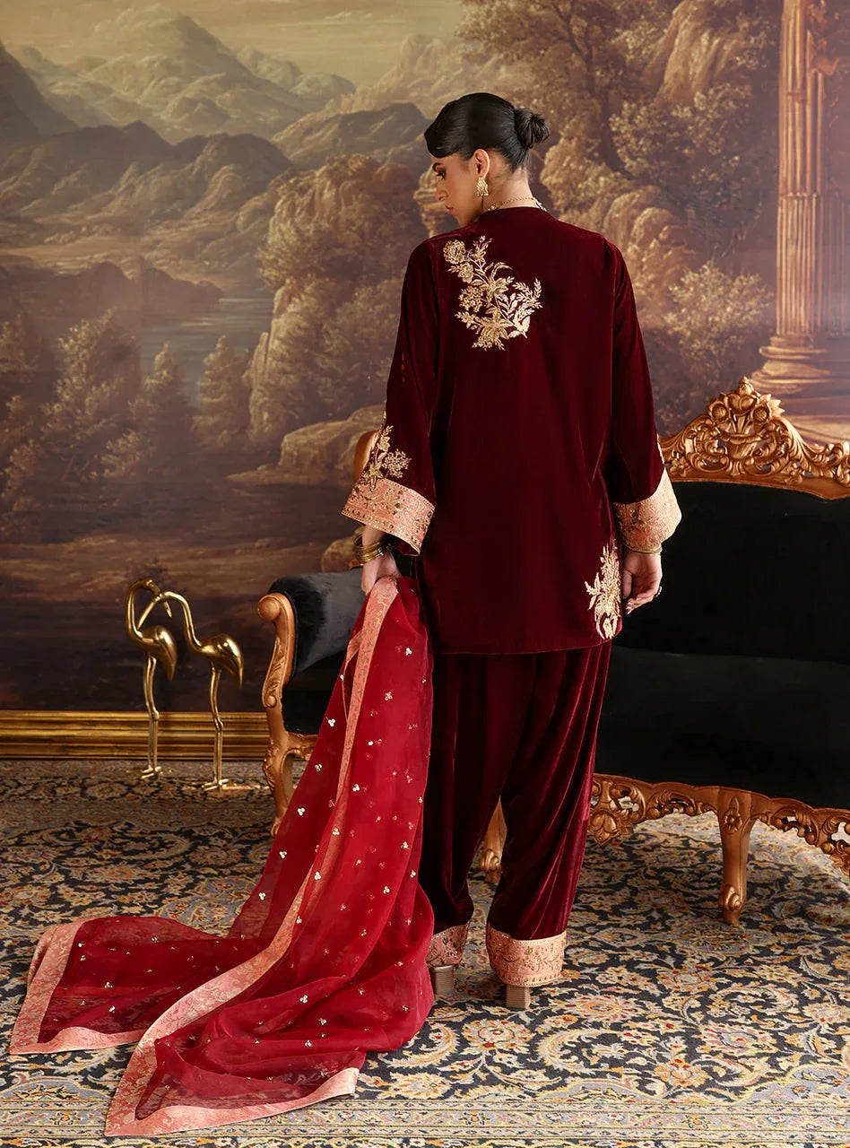 Zainab Chottani | Velura Velvet Edit 25 | Cleo Farshi - Aqsa Fabrics