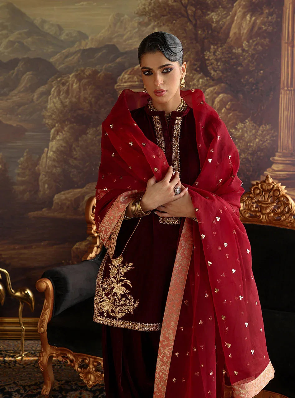 Zainab Chottani | Velura Velvet Edit 25 | Cleo Farshi - Aqsa Fabrics