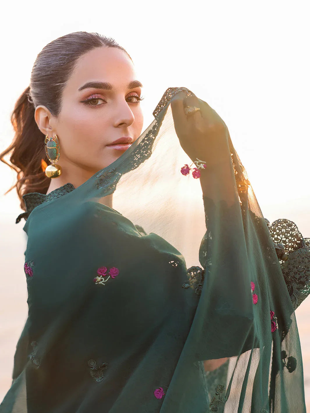 Faiza Faisal | Marine Luxury Lawn 25 | SOPHIA - Aqsa Fabrics
