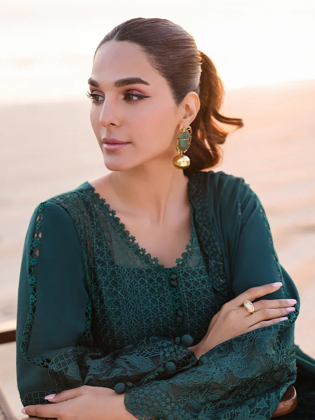 Faiza Faisal | Marine Luxury Lawn 25 | SOPHIA - Aqsa Fabrics
