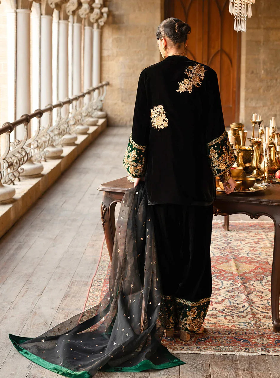 Zainab Chottani | Velura Velvet Edit 25 | Emel Farshi - Aqsa Fabrics