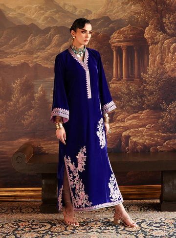 Zainab Chottani | Velura Velvet Edit 25 | Elif Kaftan - Aqsa Fabrics