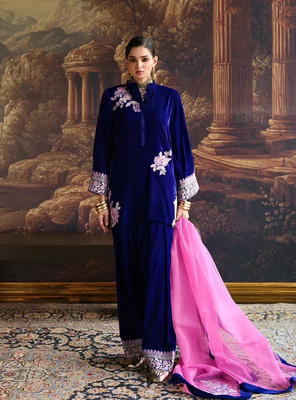 Zainab Chottani | Velura Velvet Edit 25 | Vida Farshi - Aqsa Fabrics