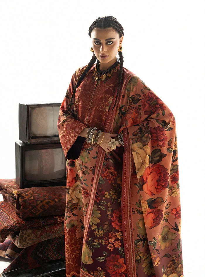 Zainab Chottani | Winter Shawl 25 | Abibi - D10 - Aqsa Fabrics