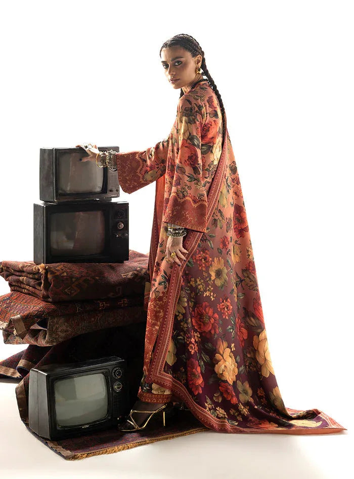 Zainab Chottani | Winter Shawl 25 | Abibi - D10 - Aqsa Fabrics