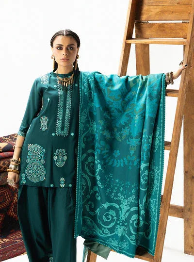 Zainab Chottani | Winter Shawl 25 | Kyana - D6 - Aqsa Fabrics