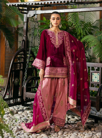 Zainab Chottani | Velvet 25 | Rubi - Aqsa Fabrics