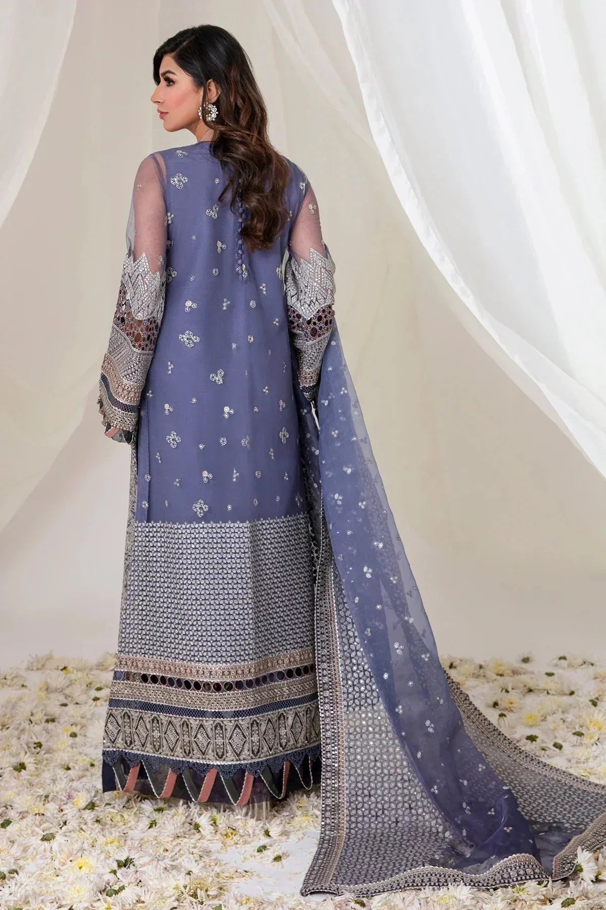 Jazmin | Luxury Formal Collection | GERANIUM - Aqsa Fabrics