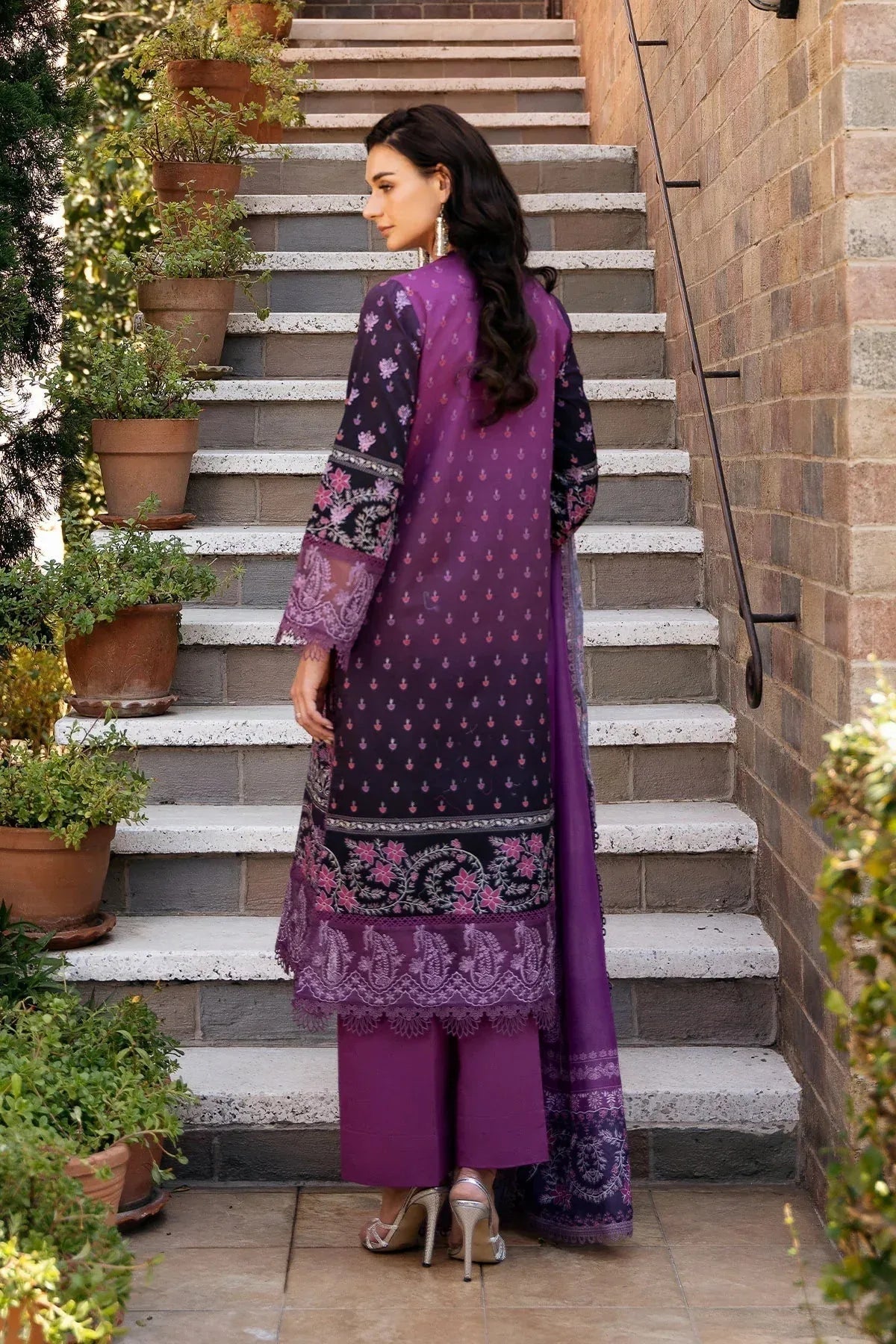 Afrozeh | Damask The Holiday Edit '25 - Lawn | Azrina A - Aqsa Fabrics