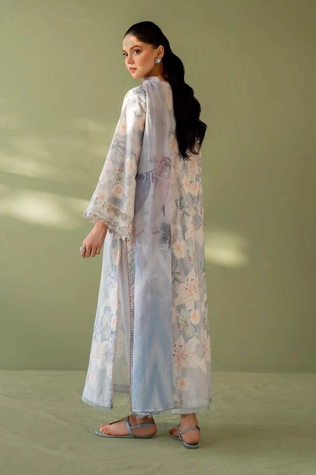 Baroque | Eid Printique | EMBROIDERED PRINTED LAWN UF-4166 - Aqsa Fabrics
