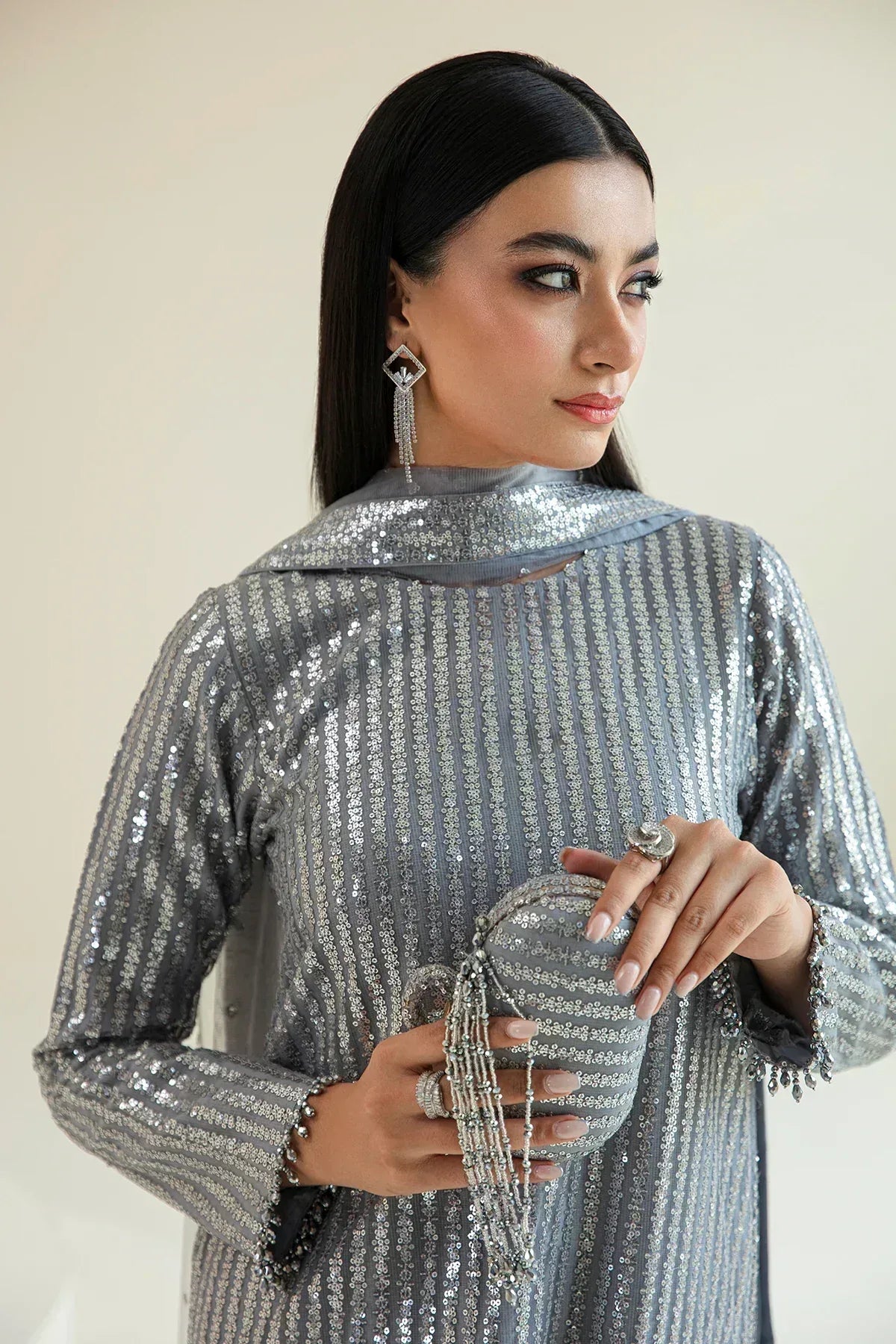 Baroque | Formals Collection | UF-383 - Aqsa Fabrics