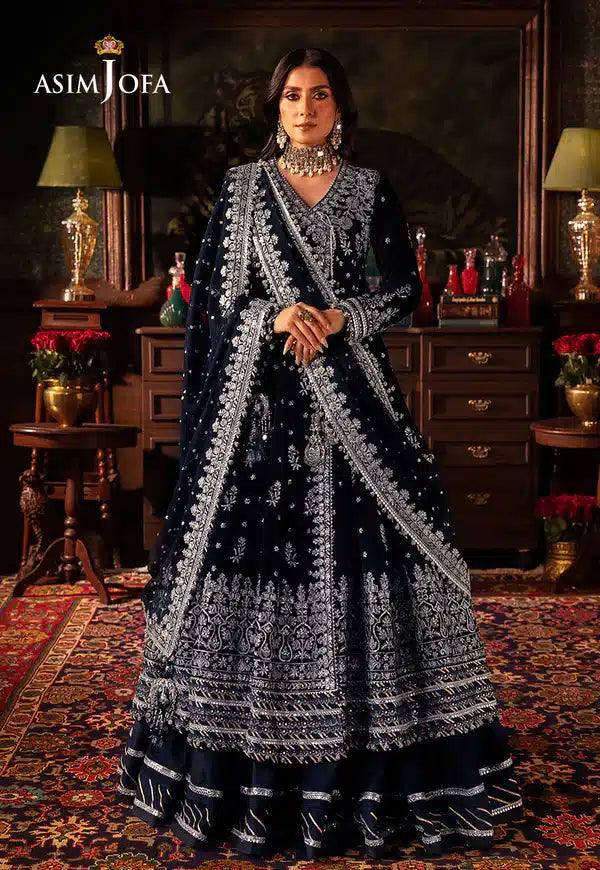 Asim Jofa | Makhmal Wedding Velvet 23 | AJMM-04 - Aqsa Fabrics