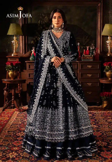 Asim Jofa | Makhmal Wedding Velvet 23 | AJMM-04 - Aqsa Fabrics