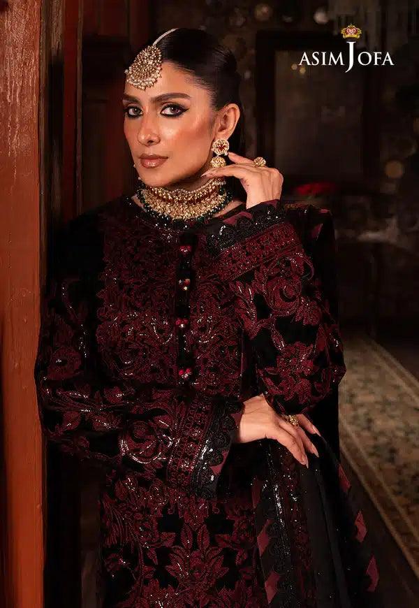 Asim Jofa | Makhmal Wedding Velvet 23 | AJMM-12 - Aqsa Fabrics