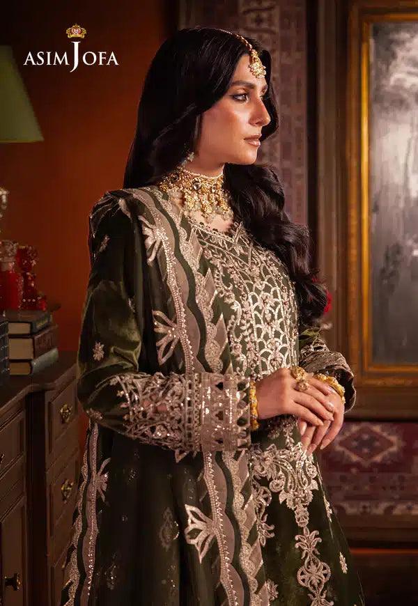 Asim Jofa | Makhmal Wedding Velvet 23 | AJMM-05 - Aqsa Fabrics
