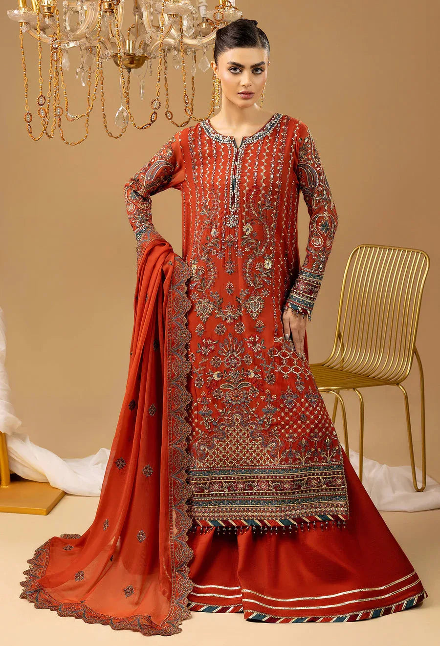 Adans Libas | Chiffon 25 | 7581 G - Aqsa Fabrics