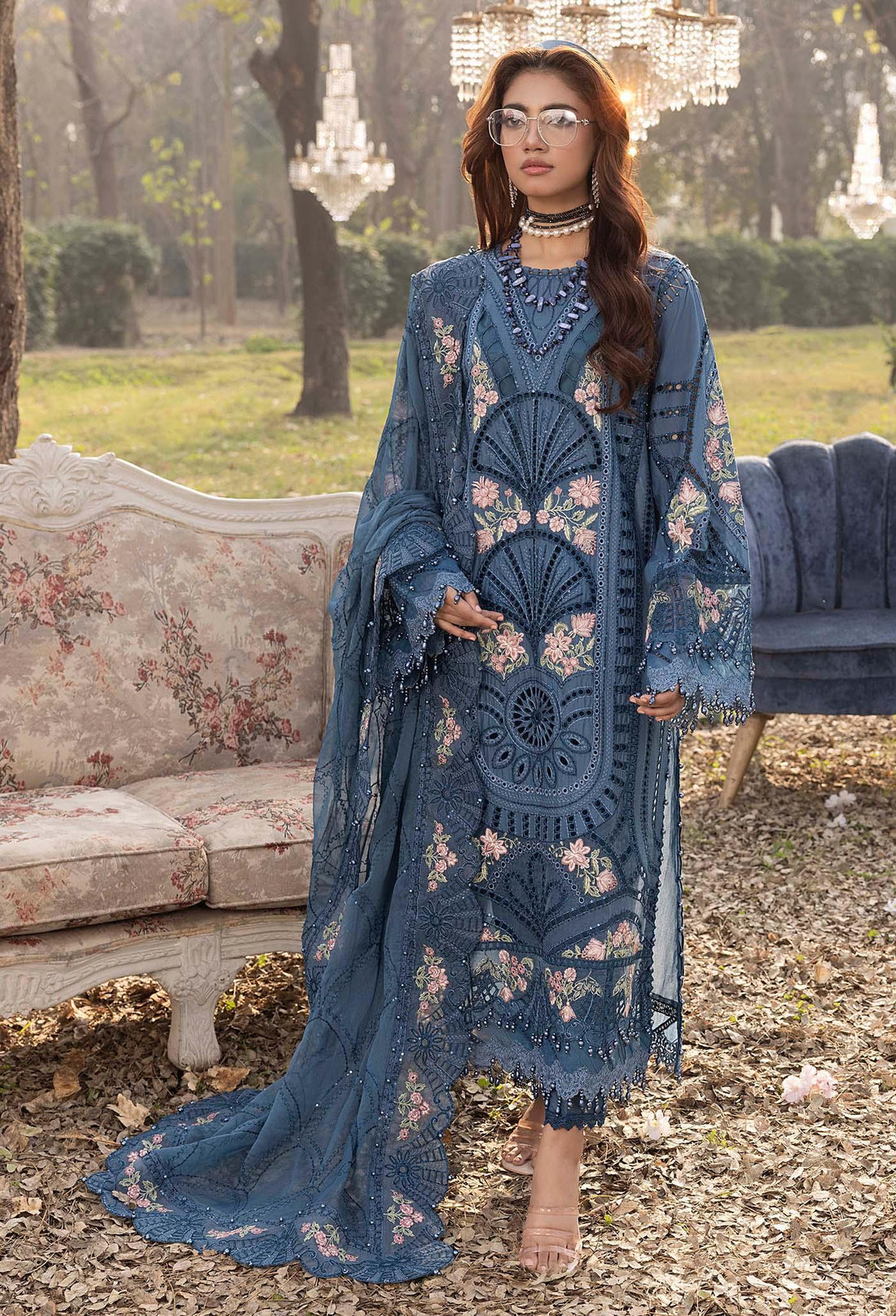 Adans Libas | BAZM-E-BAHAR | BAHAR 3786 - Aqsa Fabrics