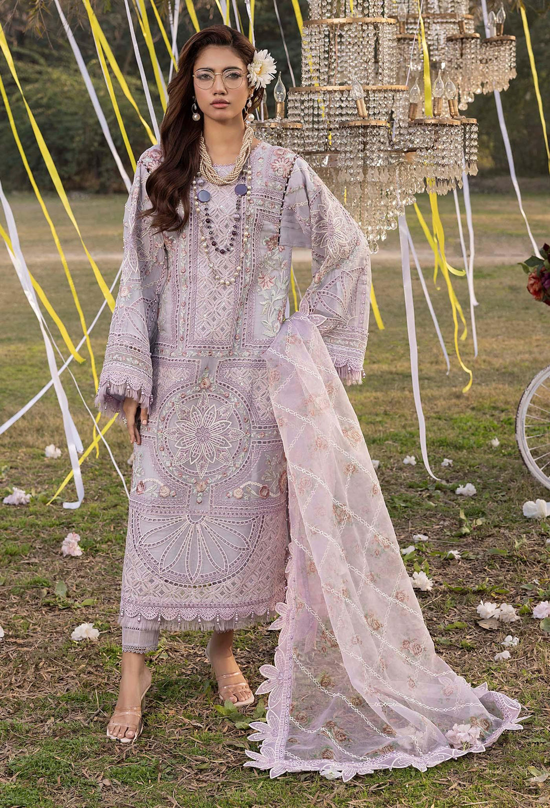 Adans Libas | BAZM-E-BAHAR | BAHAR 3789 - Aqsa Fabrics