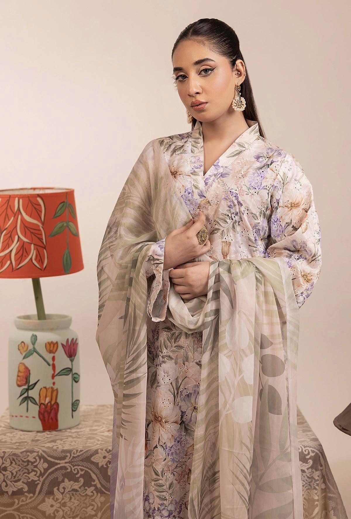 Adans Libas | Basic Chikankari |  7703 - Aqsa Fabrics