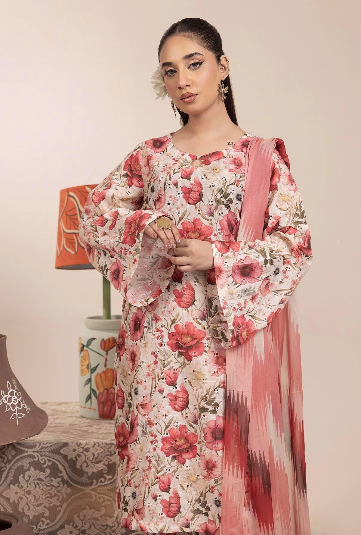 Adans Libas | Basic Chikankari |  7705 - Aqsa Fabrics