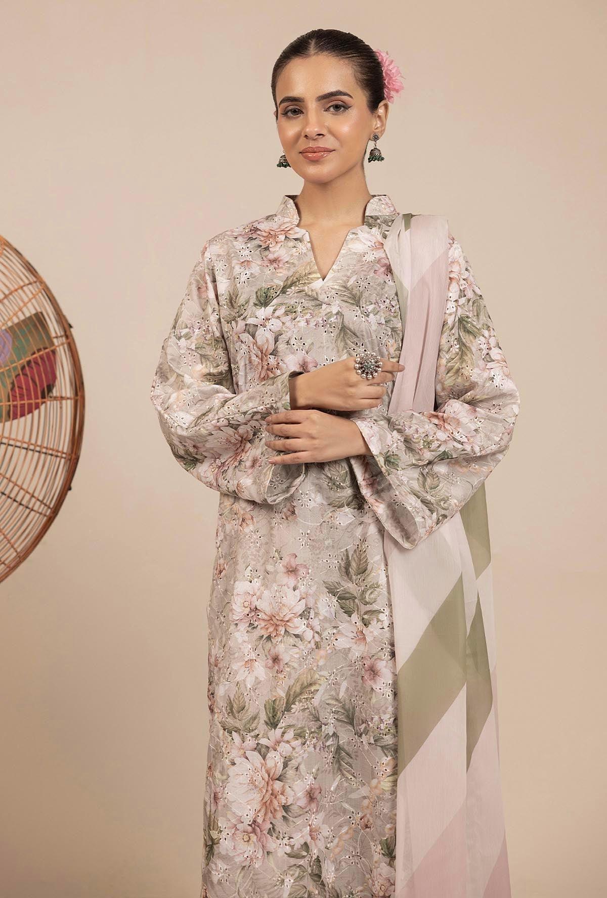 Adans Libas | Basic Chikankari |  7708 - Aqsa Fabrics