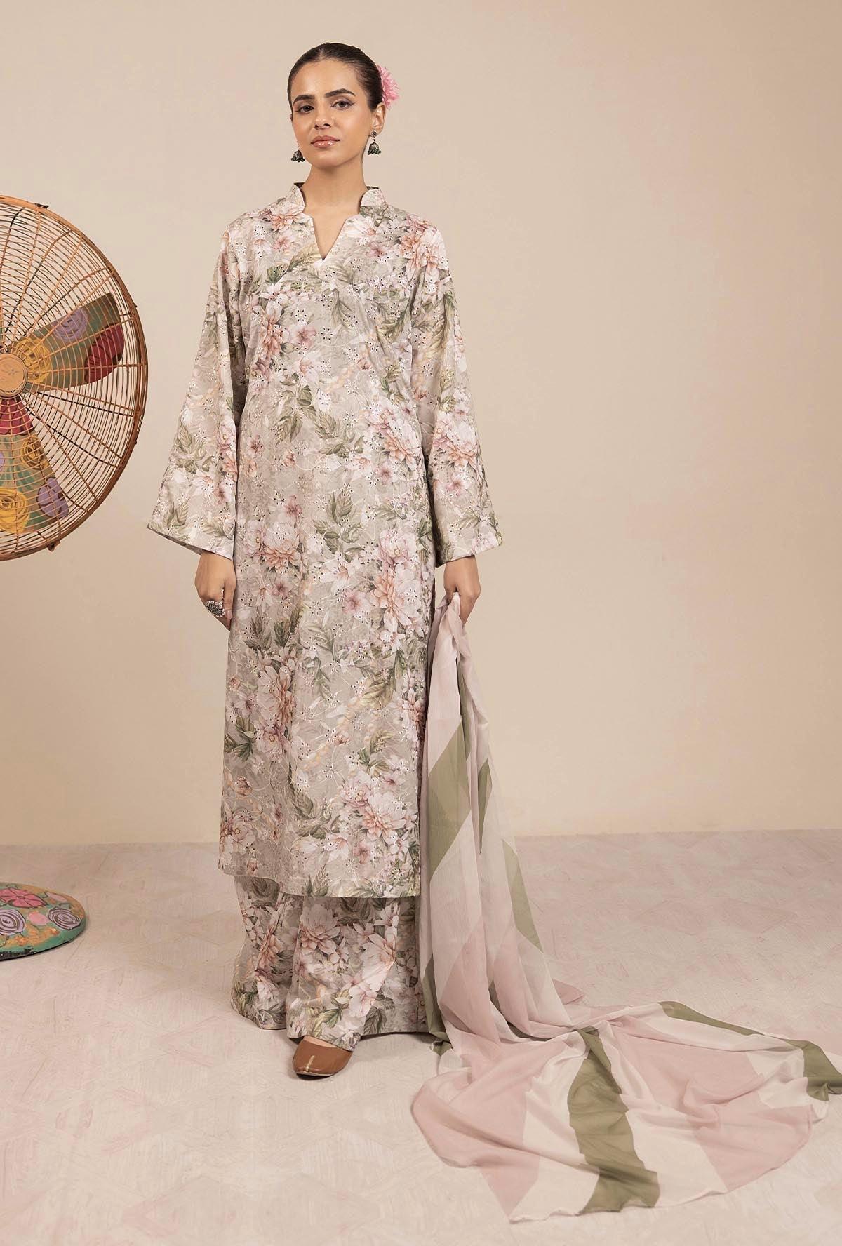 Adans Libas | Basic Chikankari |  7708 - Aqsa Fabrics