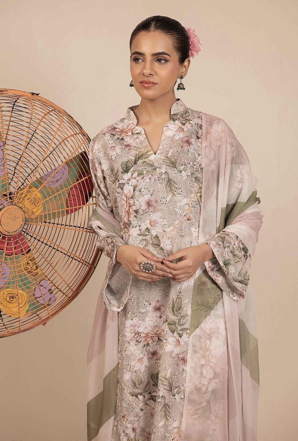 Adans Libas | Basic Chikankari |  7708 - Aqsa Fabrics