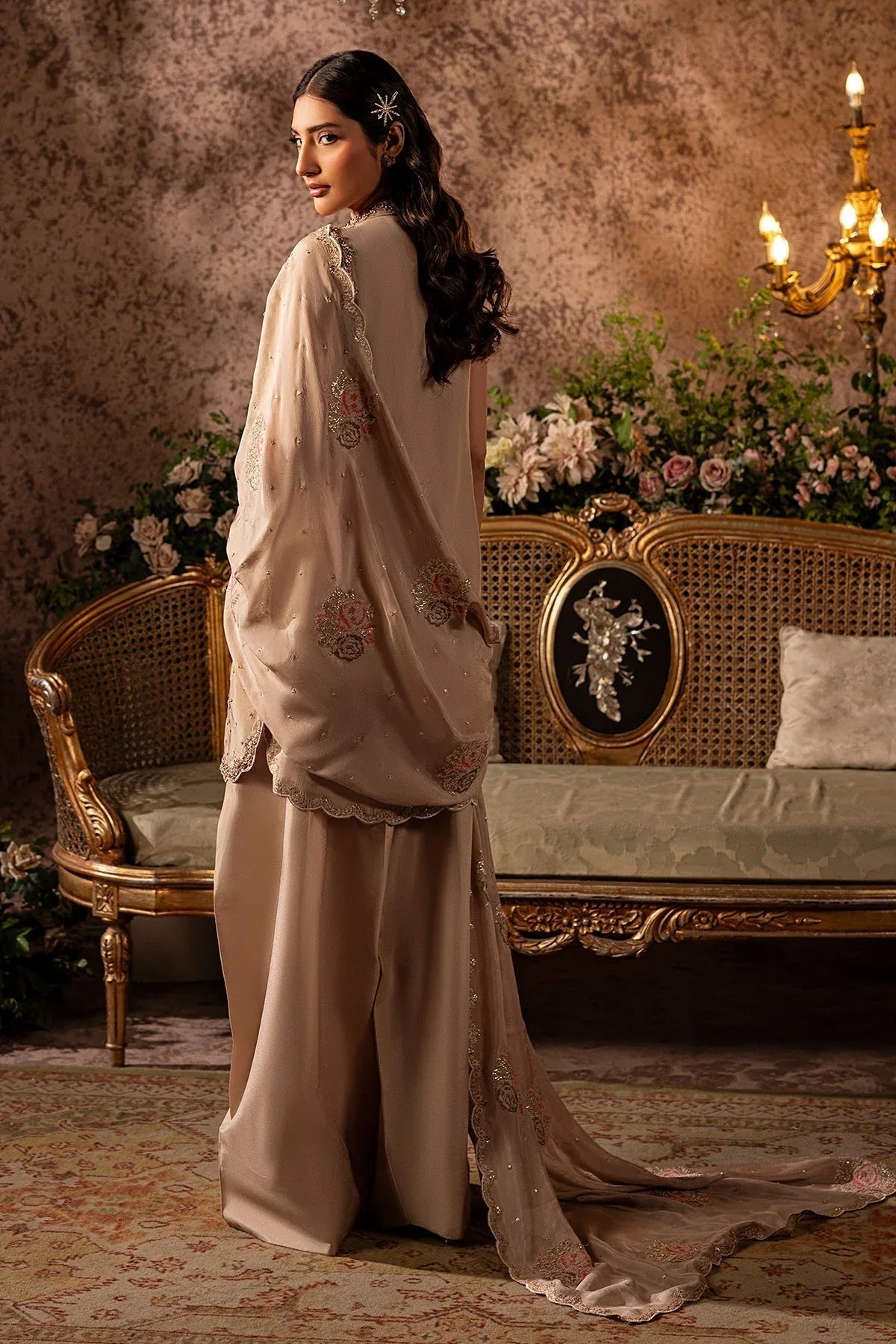 Mina Kashif | Loona Lawn 25 | Garnet - Aqsa Fabrics