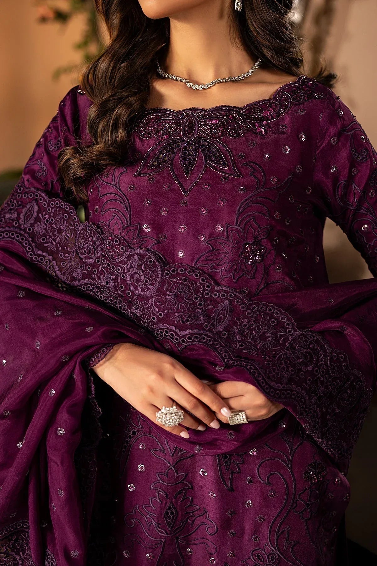 Mina Kashif | Loona Lawn 25 | Jade - Aqsa Fabrics